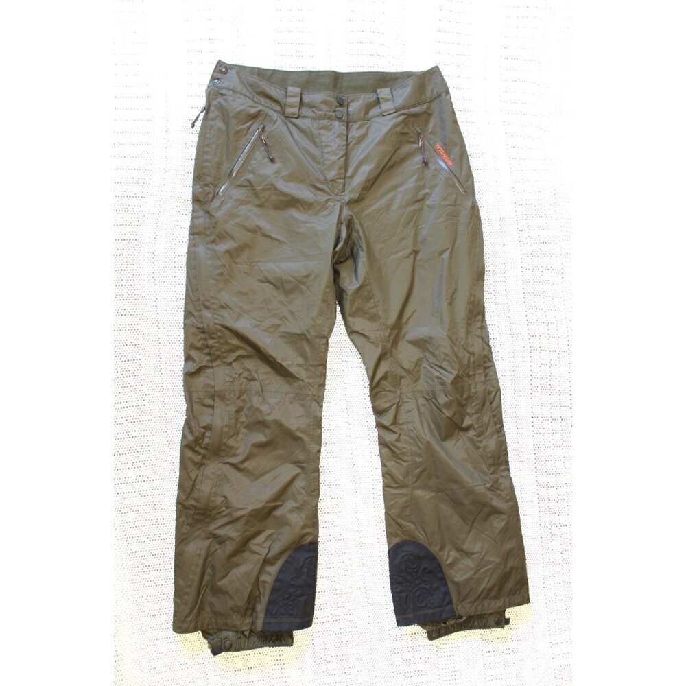 Columbia Titanium Omni-Tech Ski Snowboard Women's Pant Size Large Army Green